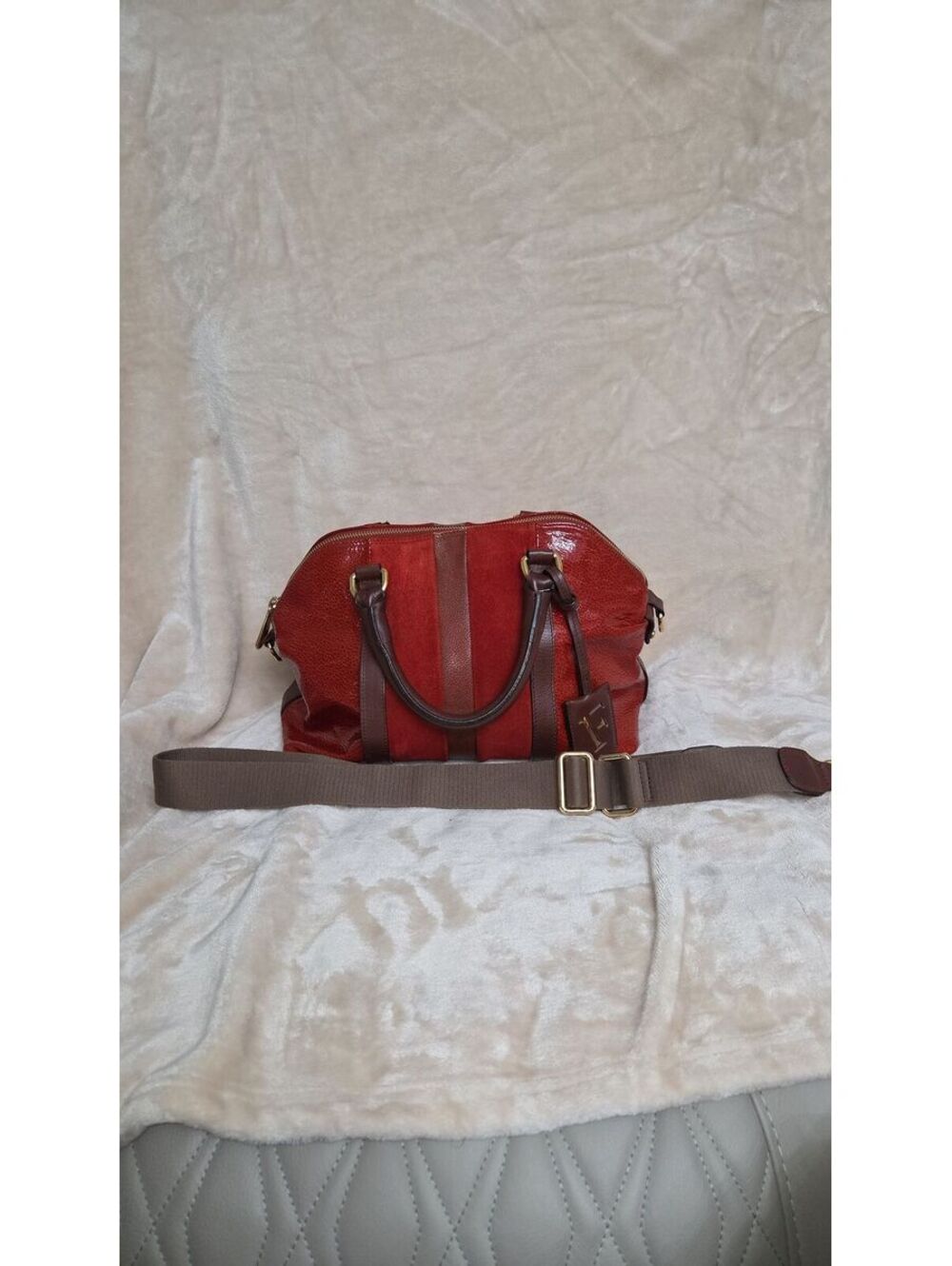 L75. Furla Soho Bauletto Satchel Bag With Strap